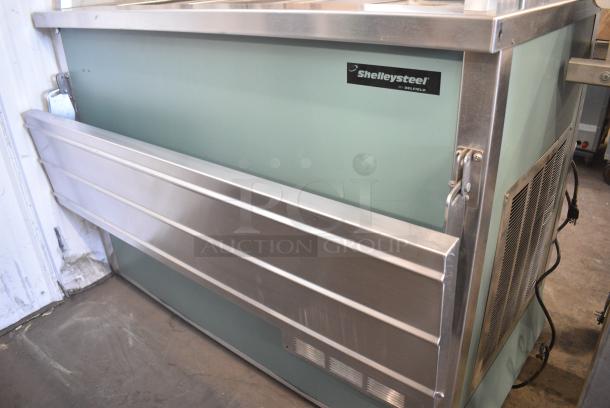 Delfield Shelleysteel Metal Commercial Buffet Station w/ Tray Slide and Sneeze Guard. 115 Volts, 1 Phase. Tested and Working! - Image 3 of 7