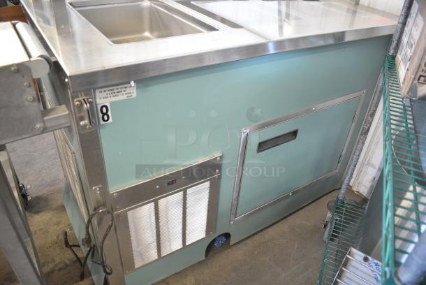 Delfield Shelleysteel Metal Commercial Buffet Station w/ Tray Slide and Sneeze Guard. 115 Volts, 1 Phase. Tested and Working! - Image 4 of 7