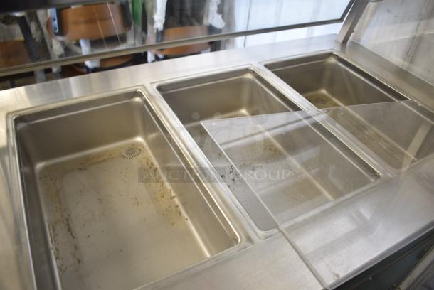 Delfield Shelleysteel Metal Commercial Buffet Station w/ Tray Slide and Sneeze Guard. 115 Volts, 1 Phase. Tested and Working! - Image 5 of 7