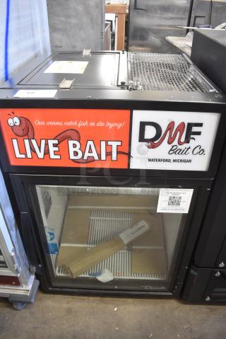 BRAND NEW SCRATCH AND DENT! 2022 True GDM-05-HC Metal Commercial Mini Cooler Merchandiser. 115 Volts, 1 Phase. Tested and Working!
