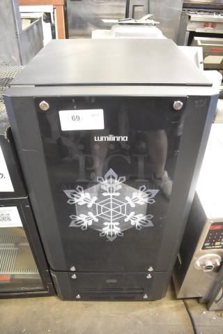 BRAND NEW SCRATCH AND DENT! Lumilinna ICE-SC40BXIWU Metal Commercial Single Door Beverage Cooler Crystallizer / Slush Cooler. 115 Volts, 1 Phase. - Item #1172427