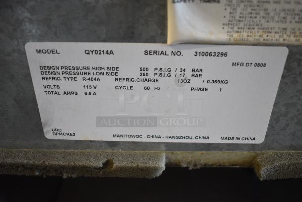 Manitowoc QY0214A Stainless Steel Commercial Self Contained Undercounter Ice Machine. 115 Volts, 1 Phase. - Image 6 of 7