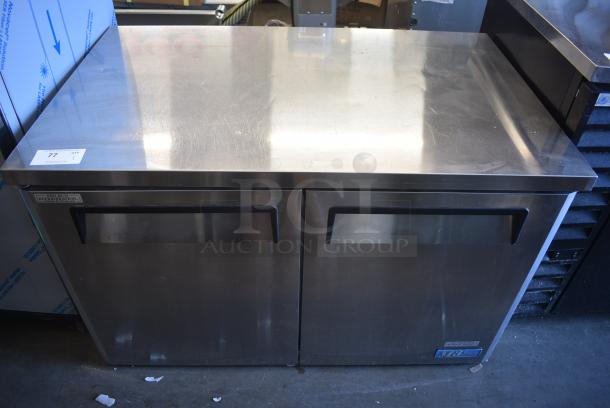 Turbo Air MUR-48 Stainless Steel Commercial 2 Door Undercounter Cooler. 115 Volts, 1 Phase. Tested and Working! - Image 1 of 9