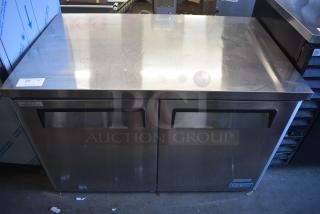 Turbo Air MUR-48 Stainless Steel Commercial 2 Door Undercounter Cooler. 115 Volts, 1 Phase. Tested and Working!