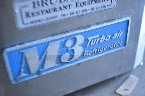 Turbo Air MUR-48 Stainless Steel Commercial 2 Door Undercounter Cooler. 115 Volts, 1 Phase. Tested and Working! - Image 4 of 9