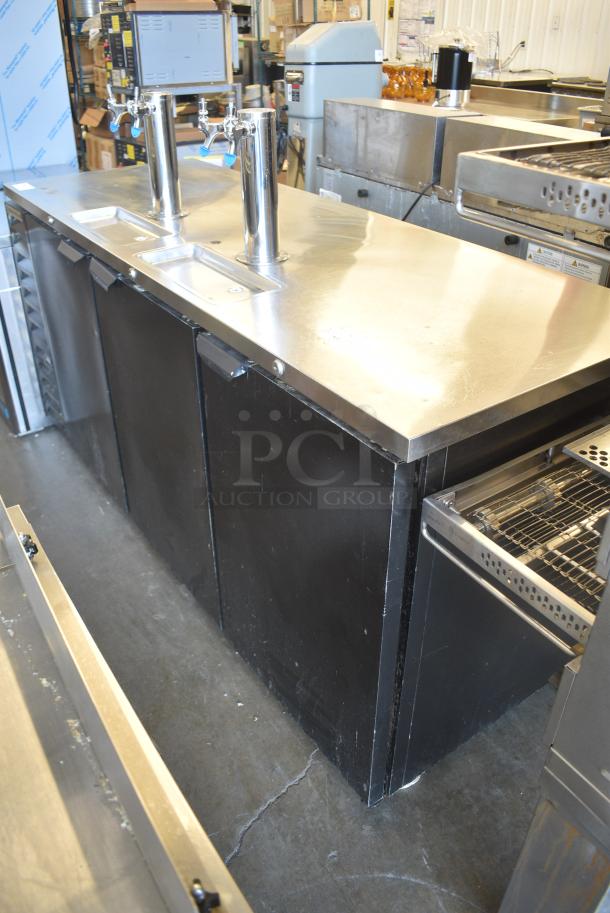 Beverages Air DD78HC-1-B Stainless Steel Commercial Direct Draw Kegerator w/ 2 Beer Towers. 115 Volts, 1 Phase. Tested and Working! - Image 2 of 9