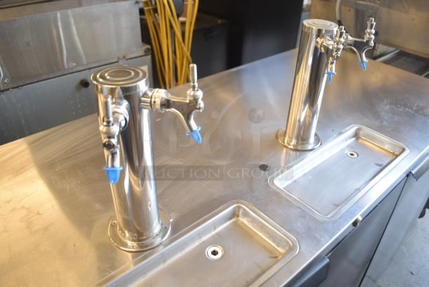 Beverages Air DD78HC-1-B Stainless Steel Commercial Direct Draw Kegerator w/ 2 Beer Towers. 115 Volts, 1 Phase. Tested and Working! - Image 3 of 9