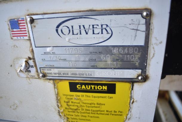 Oliver 797PB Metal Commercial Floor Style Bread Loaf Slicer. 115 Volts, 1 Phase. Tested and Working! - Image 8 of 9