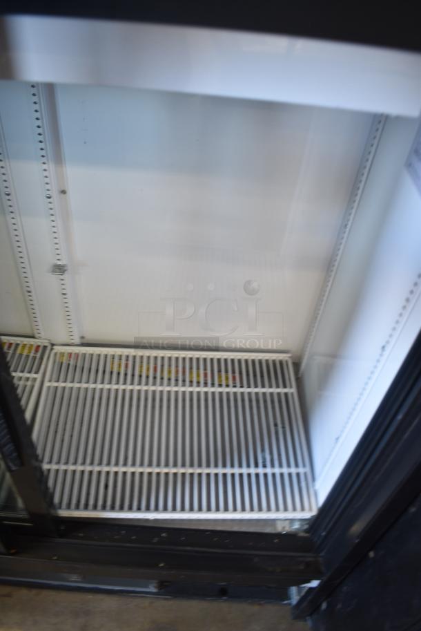 2017 True GDM-41SL-48-HC-LD Metal Commercial 2 Door Reach In Cooler Merchandiser w/ Poly Coated Racks. 115 Volts, 1 Phase. Tested and Working! - Image 6 of 9
