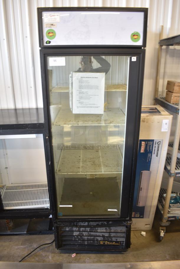 True GDM-23 Metal Commercial Single Door Reach In Cooler Merchandiser. 115 Volts, 1 Phase. Tested and Working! - Image 1 of 9