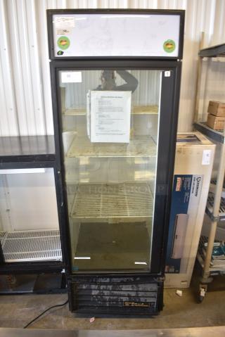 True GDM-23 Metal Commercial Single Door Reach In Cooler Merchandiser. 115 Volts, 1 Phase. Tested and Working!