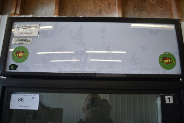 True GDM-23 Metal Commercial Single Door Reach In Cooler Merchandiser. 115 Volts, 1 Phase. Tested and Working! - Image 4 of 9