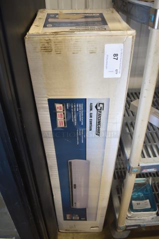 BRAND NEW IN BOX! Strongway 49948 48" Air Curtain. 120 Volts, 1 Phase.