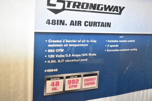 BRAND NEW IN BOX! Strongway 49948 48" Air Curtain. 120 Volts, 1 Phase. - Image 4 of 6