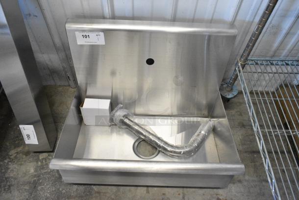 BRAND NEW SCRATCH AND DENT! Stainless Steel Single Bay Wall Mount Sink - Image 1 of 4