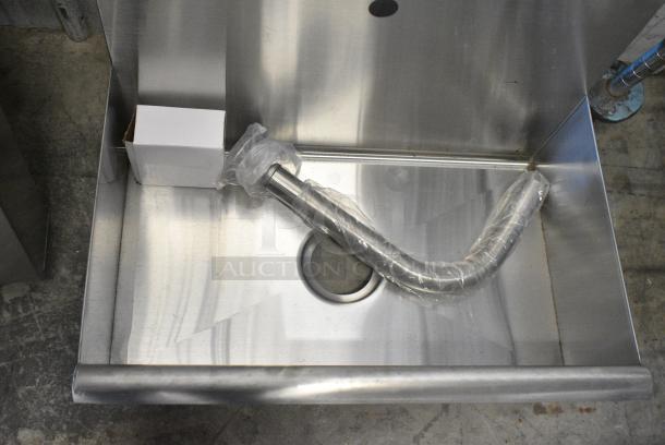BRAND NEW SCRATCH AND DENT! Stainless Steel Single Bay Wall Mount Sink - Image 2 of 4