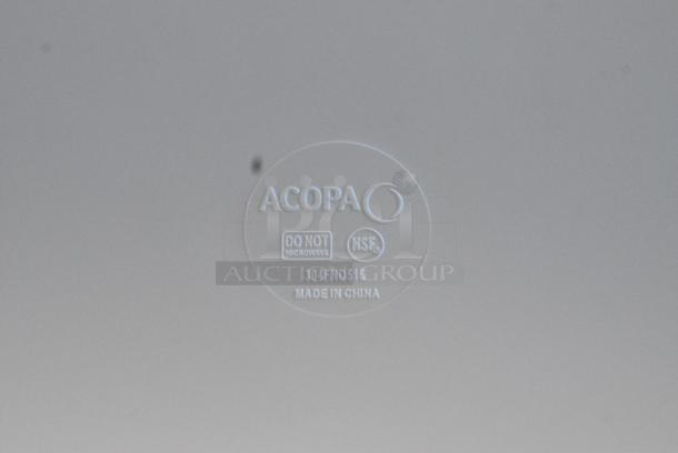 11 Acopa 304FND515 White Melamine Plates. 11 Times Your Bid! - Image 4 of 4