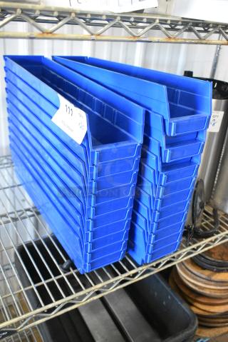 20 Blue Poly Bins. 20 Times Your Bid!