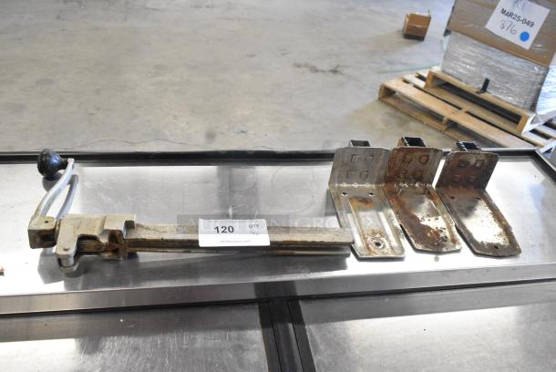 4 Metal Items Including Can Opener, and 3 Mounts. 4 Times Your Bid! - Image 1 of 6