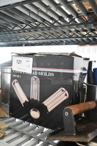 3 Canape Bread Molds. 3 Times Your Bid!