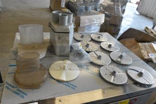 12 Various Food Processor Items Including Bowl Lids and Blades. 12 Times Your Bid!