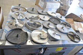 24 Various Food Processor Blades and Dicing Screens. 24 Times Your Bid!