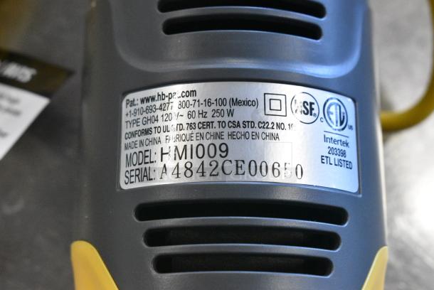BRAND NEW SCRATCH AND DENT! Hamilton Beach HMI009 Immersion Blender. 115 Volts, 1 Phase. Tested and Working! - Image 9 of 10