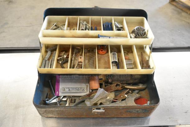 ALL ONE MONEY! Tier Lot of Various Items Including Paint Bins, Scissors, Toolbox - Image 6 of 6