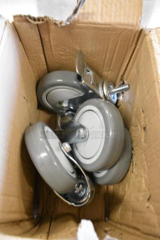 ALL ONE MONEY! Lot of 4 Commercial Casters