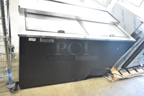 True TD-50-18 Metal Commercial Back Bar Bottle Cooler w/ 2 Sliding Lids. 115 Volts, 1 Phase. Tested and Powers On But Does Not Get Cold - Image 1 of 7