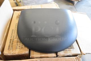 BRAND NEW SCRATCH AND DENT! Case of 4 Boxes of 4 Lancaster Table & Seating 164CUSHWDBK 2 1/2" Black Vinyl Seat for Wood Frame Chairs and Bar Stools