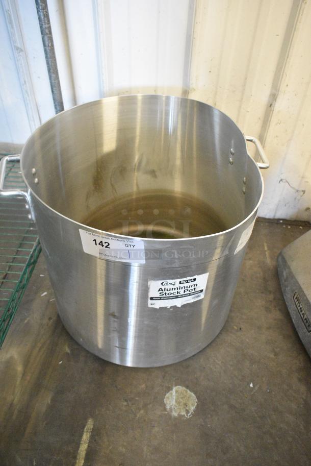 471SP80QT Choice 80 Qt. Heavy Weight Aluminum Stock Pot - Image 3 of 5