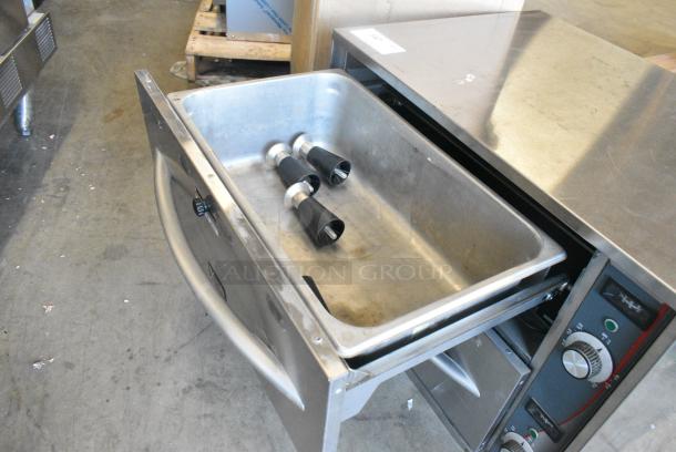 APW Wyott HDDI-2 Stainless Steel Commercial Countertop 2 Drawer Warming Drawer. 120 Volts, 1 Phase. Tested and Working! - Image 5 of 8