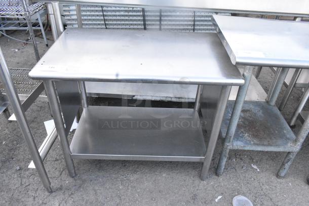 Stainless Steel Table w/ Under Shelf. - Image 1 of 5
