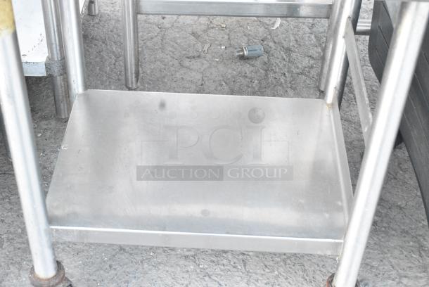 Stainless Steel Table w/ Under Shelf on Commercial Casters. - Image 4 of 5