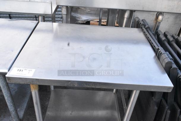 Stainless Steel Table w/ Under Shelf on Commercial Casters. - Image 5 of 5