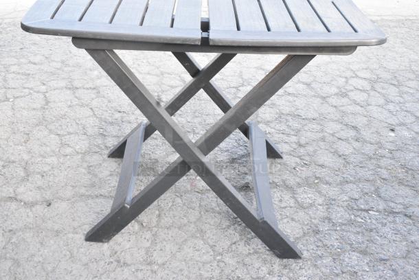 6 Black Poly Folding Tables. 6 Times Your Bid! - Image 5 of 6