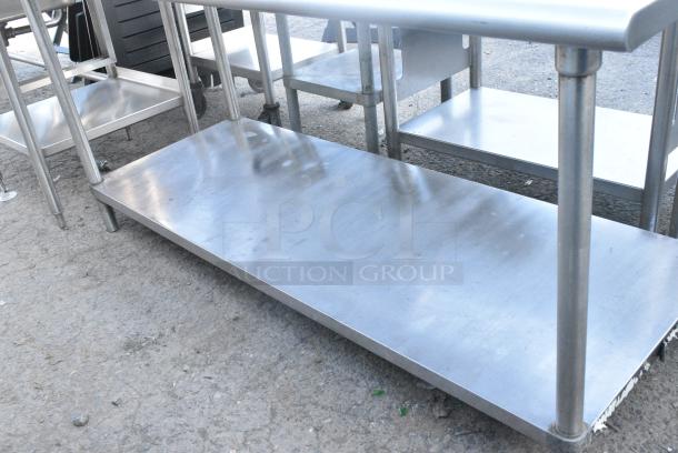 Stainless Steel Table w/ Back Splash and Under Shelf. - Image 3 of 4