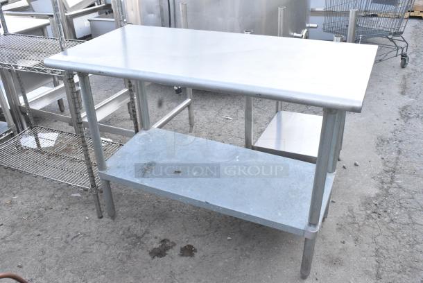 Stainless Steel Table w/ Metal Under Shelf. - Image 2 of 4