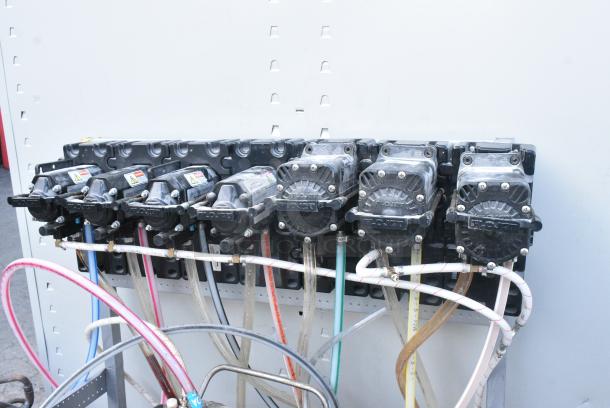 8 Soda Pumps on Chrome Finish Soda Rack and Carbonator. 8 Times Your Bid! - Image 3 of 7