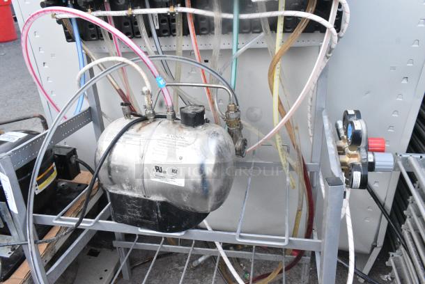 8 Soda Pumps on Chrome Finish Soda Rack and Carbonator. 8 Times Your Bid! - Image 4 of 7
