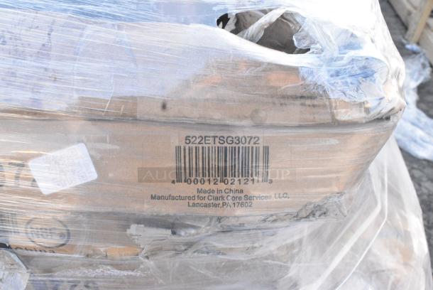 15 BRAND NEW SCRATCH AND DENT! Items Including 600TB2448G Regency 24" x 48" 18-Gauge 304 Stainless Steel Commercial Work Table with 4" Backsplash and Galvanized Undershelf, 600TB3030G Regency 30" x 30" 18-Gauge 304 Stainless Steel Commercial Work Table with 4" Backsplash and Galvanized Undershelf, 522ETSG3072 Steelton 30" x 72" 18 Gauge 430 Stainless Steel Work Table with Undershelf and 2" Rear Upturn, 600T3072G Regency 30" x 72" 18-Gauge 304 Stainless Steel Commercial Work Table with Galvanized Legs and Undershelf, 460EC1848 Regency 18" x 48" NSF Chrome Wire Shelf,164CS24BK Lancaster Table & Seating 24" x 18" x 38" Black Cash Register Stand with Locking Drawer. 15 Times Your Bid! May Be Missing Pieces - Image 10 of 14