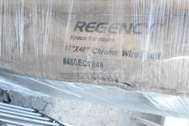 15 BRAND NEW SCRATCH AND DENT! Items Including 600TB2448G Regency 24" x 48" 18-Gauge 304 Stainless Steel Commercial Work Table with 4" Backsplash and Galvanized Undershelf, 600TB3030G Regency 30" x 30" 18-Gauge 304 Stainless Steel Commercial Work Table with 4" Backsplash and Galvanized Undershelf, 522ETSG3072 Steelton 30" x 72" 18 Gauge 430 Stainless Steel Work Table with Undershelf and 2" Rear Upturn, 600T3072G Regency 30" x 72" 18-Gauge 304 Stainless Steel Commercial Work Table with Galvanized Legs and Undershelf, 460EC1848 Regency 18" x 48" NSF Chrome Wire Shelf,164CS24BK Lancaster Table & Seating 24" x 18" x 38" Black Cash Register Stand with Locking Drawer. 15 Times Your Bid! May Be Missing Pieces - Image 13 of 14