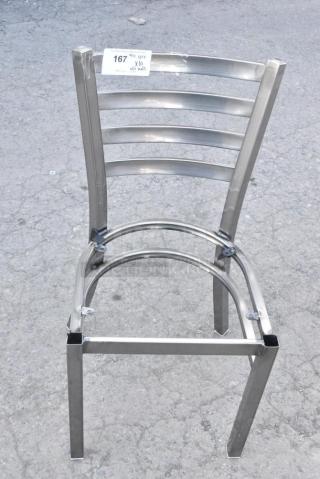 10 BRAND NEW SCRATCH AND DENT! Lancaster Table & Seating 164CMTLADCFR Metal Dining Height Ladder Back Chair Frames. 10 Times Your Bid!