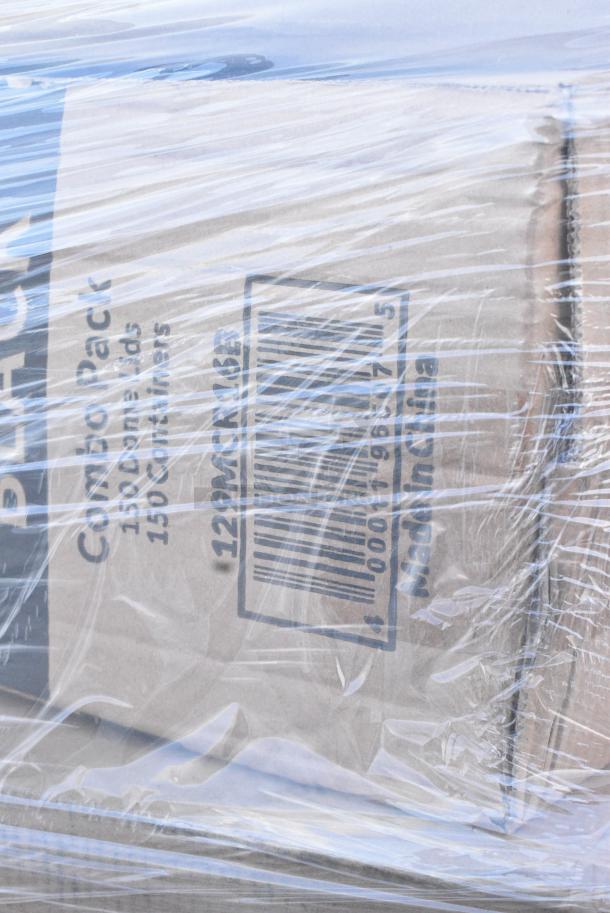 35 BRAND NEW SCRATCH AND DENT! Items Including 129MCR16B Choice 16 oz. Black 6 1/4" Round Microwavable Heavy Weight Container with Lid - 150/Case, 612FS5006 Choice Third Size Foil Steam Pan Deep 3 5/16" Depth - 100/Case, 395TO993 EcoChoice No PFAS Added Bamboo / Bagasse 9" x 9" x 3" 3 Compartment Takeout Container - 200/Case, 760V32KR Carnival King Kraft 32 oz. Popcorn Cup - 500/Case, 433NACHOS Carnival King Small Clear 2 Compartment Plastic Nacho Tray - 500/Case, 5001RT800B Lavex 8" White Hardwound Paper Towel, 800 Feet / Roll - 6/Case, 500TO993C3 Choice 9" x 9" x 3" Microwaveable 3-Compartment Black / Clear Plastic Hinged Container - 100/Case. 35 Times Your Bid! - Image 5 of 12