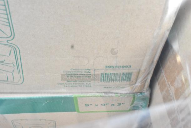 35 BRAND NEW SCRATCH AND DENT! Items Including 129MCR16B Choice 16 oz. Black 6 1/4" Round Microwavable Heavy Weight Container with Lid - 150/Case, 612FS5006 Choice Third Size Foil Steam Pan Deep 3 5/16" Depth - 100/Case, 395TO993 EcoChoice No PFAS Added Bamboo / Bagasse 9" x 9" x 3" 3 Compartment Takeout Container - 200/Case, 760V32KR Carnival King Kraft 32 oz. Popcorn Cup - 500/Case, 433NACHOS Carnival King Small Clear 2 Compartment Plastic Nacho Tray - 500/Case, 5001RT800B Lavex 8" White Hardwound Paper Towel, 800 Feet / Roll - 6/Case, 500TO993C3 Choice 9" x 9" x 3" Microwaveable 3-Compartment Black / Clear Plastic Hinged Container - 100/Case. 35 Times Your Bid! - Image 7 of 12