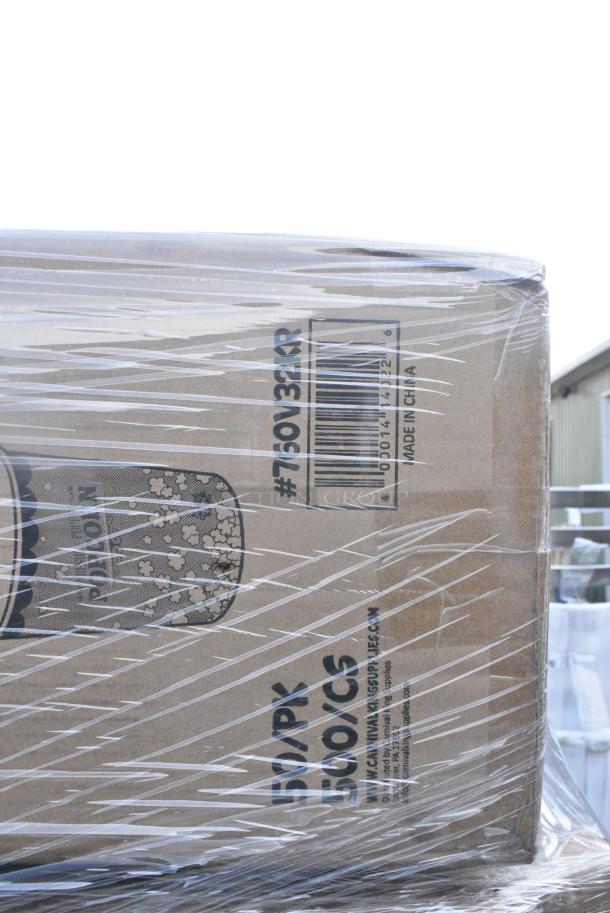 35 BRAND NEW SCRATCH AND DENT! Items Including 129MCR16B Choice 16 oz. Black 6 1/4" Round Microwavable Heavy Weight Container with Lid - 150/Case, 612FS5006 Choice Third Size Foil Steam Pan Deep 3 5/16" Depth - 100/Case, 395TO993 EcoChoice No PFAS Added Bamboo / Bagasse 9" x 9" x 3" 3 Compartment Takeout Container - 200/Case, 760V32KR Carnival King Kraft 32 oz. Popcorn Cup - 500/Case, 433NACHOS Carnival King Small Clear 2 Compartment Plastic Nacho Tray - 500/Case, 5001RT800B Lavex 8" White Hardwound Paper Towel, 800 Feet / Roll - 6/Case, 500TO993C3 Choice 9" x 9" x 3" Microwaveable 3-Compartment Black / Clear Plastic Hinged Container - 100/Case. 35 Times Your Bid! - Image 8 of 12