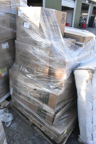 12 BRAND NEW SCRATCH AND DENT! Items Including Dart Y12S Conex Galaxy 12 oz. Translucent Squat Plastic Cold Cup - 1000/Case, Cambro 1014FF186 10" x 14" Navy Blue Customizable Fast Food Tray - 24/Case, Dart Conex Galaxy Y35 3.5 oz. Translucent Plastic Cold Cup - 2500/Case 301Y35, 9CPWCR Plates, CUP 32oz FOAM WHITE   500 32JL/SL/CLR/RL/HDLC, 600TB2436G TABLE S/S 24X36 4"BKSPLSH 18G 304SS, GALV UND+LEGS. 12 Times Your Bid!