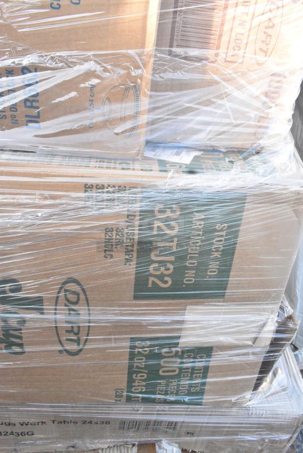 12 BRAND NEW SCRATCH AND DENT! Items Including Dart Y12S Conex Galaxy 12 oz. Translucent Squat Plastic Cold Cup - 1000/Case, Cambro 1014FF186 10" x 14" Navy Blue Customizable Fast Food Tray - 24/Case, Dart Conex Galaxy Y35 3.5 oz. Translucent Plastic Cold Cup - 2500/Case 301Y35, 9CPWCR Plates, CUP 32oz FOAM WHITE   500 32JL/SL/CLR/RL/HDLC, 600TB2436G TABLE S/S 24X36 4"BKSPLSH 18G 304SS, GALV UND+LEGS. 12 Times Your Bid! - Image 13 of 14