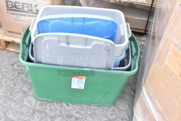 ALL ONE MONEY! Lot of 6 Poly Bins - Image 4 of 7